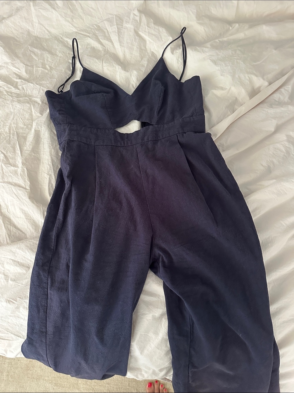 Women’s Navy Cutout Jumpsuit